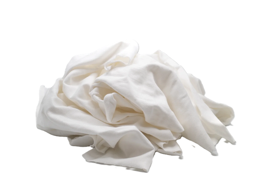 [432025PC] Rags, New White Knit (Pressure Box/25 Lbs)