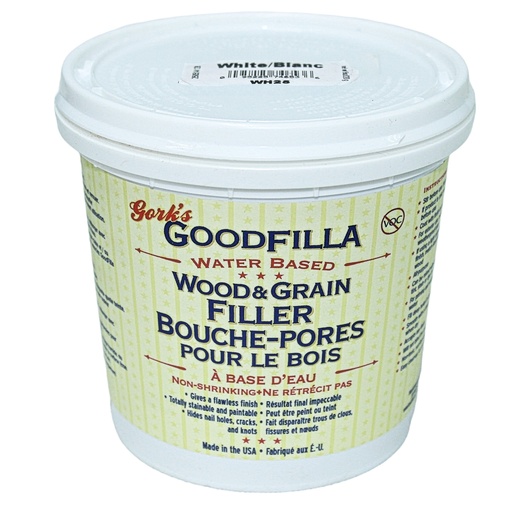 [WH2] GoodFilla Wood Filler White (Quart)