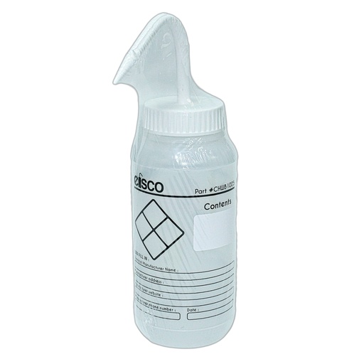 [53693] Safety Wash Bottle, 500mL/16 oz., Blank Label