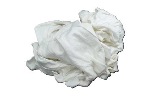 [241010] Rags, White Knit Wiping 