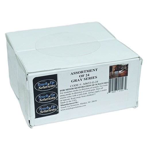 [A0653-G-24] Gray Fill Stick Assortment of 24