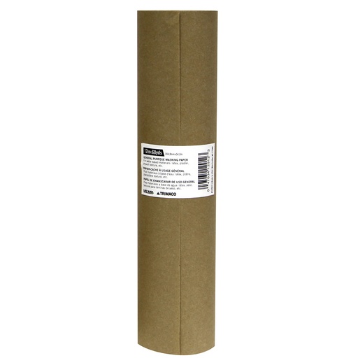 [12912] General Purpose Masking Paper 12"x180' Trimaco, Brown