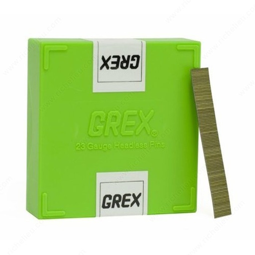 [91462100] Grex 23 Ga. Headless Pins 1" 