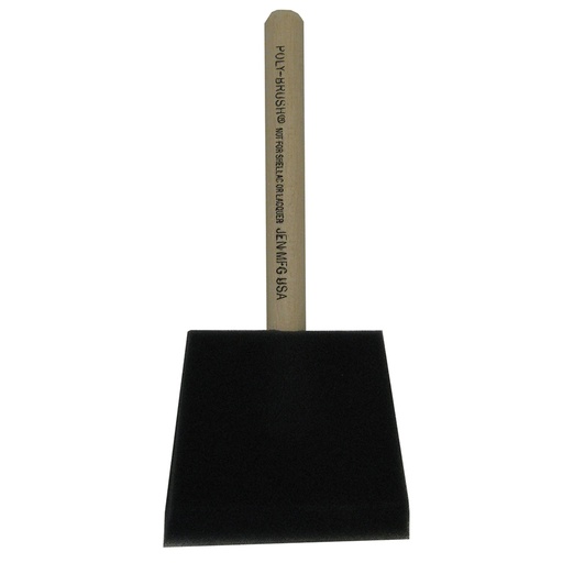 [4255] Foam/Poly-Brush, 3", Angled Cut Sash Paint Brush