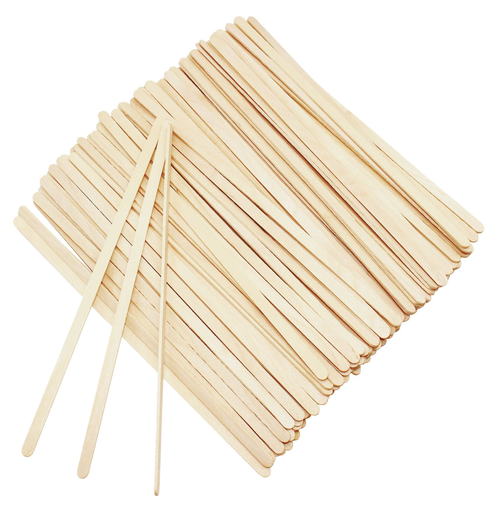 [180-1078] Wooden Stirrer 7.5", unwrapped