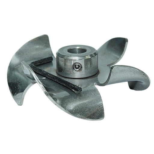 [MF-43H] Fawcett Impeller-High Pitch 4"x1/2" Bore-Stainless Steel