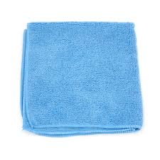 [2502-B-EA] Microworks Standard Microfiber Towel, 16x16, Blue
