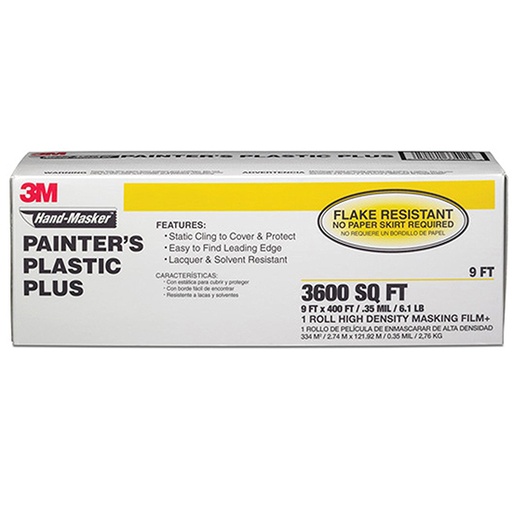 [MFB-9] Painter's Plastic Plus 9'x400' .35 Mil Hand-Masker High Density