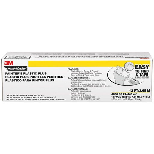 [MFB-12] Painter's Plastic Plus 12'x400' .35 Mil Hand-Masker High Density