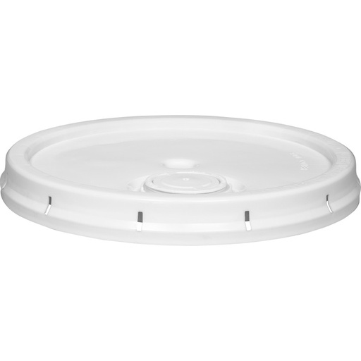 [57WWLI] White HDPE Round Lid w/APC Flex Spout, For 5 Gallon Pails