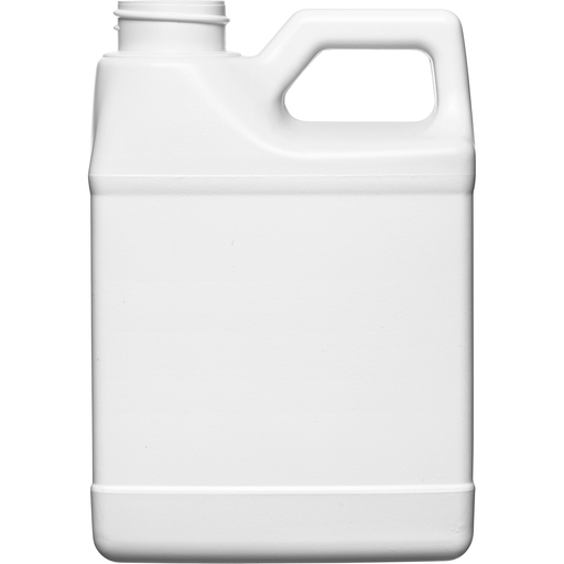 [30WPFW] 16 oz. White HDPE Plastic F-Style Bottle, 33mm 33-400