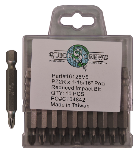 [12695V5] SQ2x1-15/16 Square Power Magnetic Impact Drive Bit