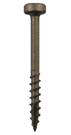 [13004] #7-12x1" Square Drive, Modified Pan Head, Coarse Thread, Type 17 Point, Plain Steel Finish Screws