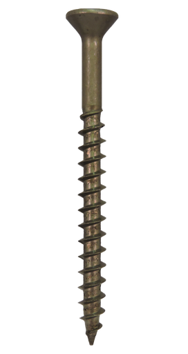 [9822] #8-11x3" Square/Phillips Flat Head Coarse Thread Plain Steel Screws