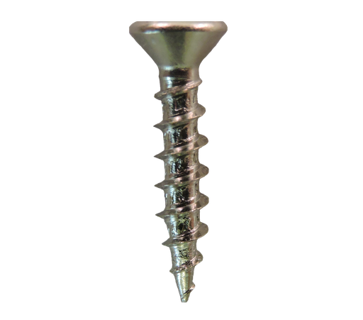 [126] #7-12x5/8" Phillips Flat Head Coarse Thread Nickel Plated Screws
