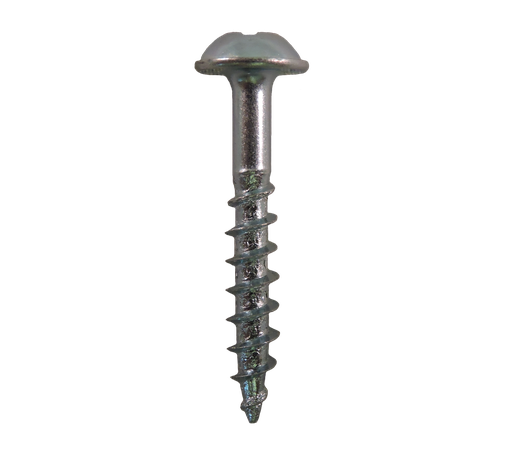 [7679] #8-11x1 1/2" Square/Phillips Round Washer Head Coarse Thread Zinc Plated Screws