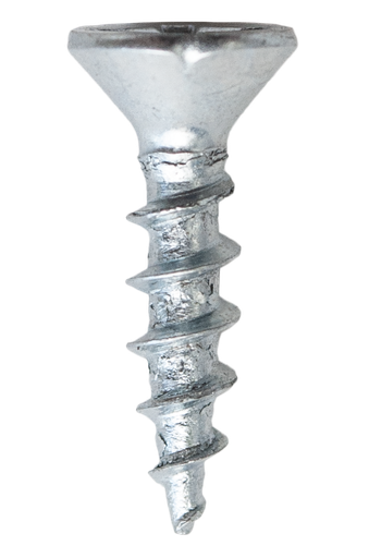 [6478] #6-13x5/8" Square/Phillips Flat Head Coarse Thread Zinc Plated Screws