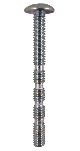 [8892] M4-0.7x45MM Phillips/Slotted Truss Head Machine Screws Break Away Zinc Plated