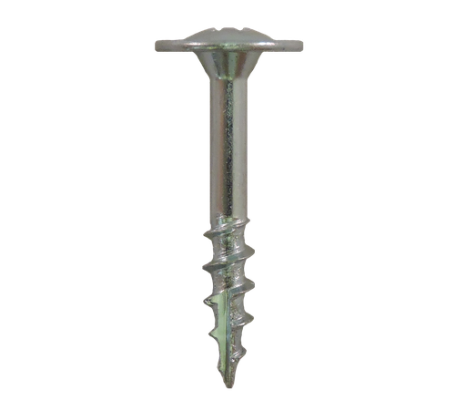 [12627] #8-10x1 1/4" Square/Phillips Large Round Washer Head Coarse Thread Type 17 Zinc Plated Screws (1/2" Head O.D.)