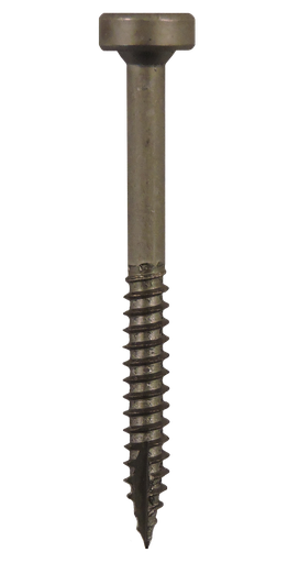 [2722] #6-20x1 1/4" Square Modified Pan Head, Fine Thread, Type 17 Point, Plain Steel Finish Screws