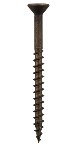 [9816] #8-11x1 1/4" Square/Phillips Flat Head Coarse Thread Plain Steel Screws