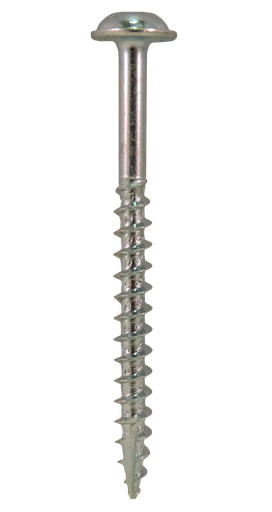 [13292] #8-11x1 1/4" Square Round Washer Head Coarse Thread Type 17 Zinc Plated Screws