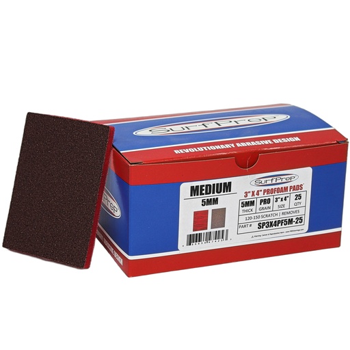 [SP3X4PF5M-25] SurfPrep 3"x4"x5mm ProFoam Abrasive Medium
