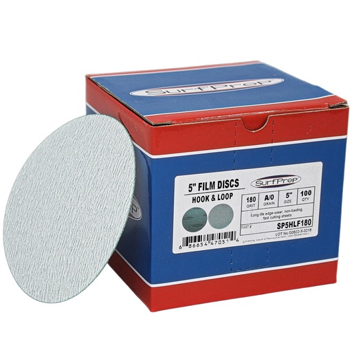 [SP5HLF080] SurfPrep 5" Hook & Loop Film Disc 80 Grit