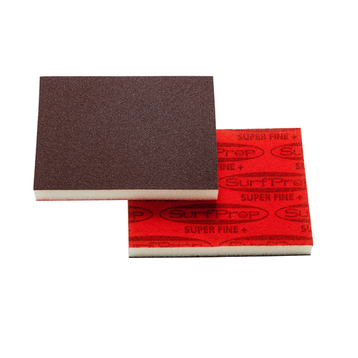[SPRF7HR100] SurfPrep 3-2/3"x7"x1/2" Premium Red A/O Foam Abrasive Disc 220/Fine