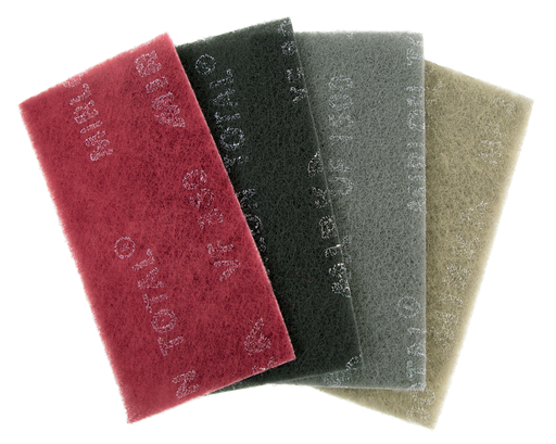[18-118-447] MiRollon Total 4-1/2"x9" Scuff Pad-Very Fine(Red)-360 Grit