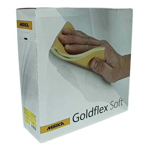 [23-145-600] Bulldog Goldflex-Soft 4-1/2"x5" Foam Backed Abrasive Pad-600 Grit
