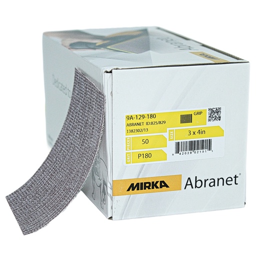 [9A-129-180] Abranet 3"x4" Mesh Grip Sheet-180 Grit