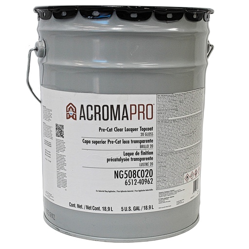 [NG508C020-20] AcromaPro AP Precat Clear Laquer Topcoat 20 Sheen 