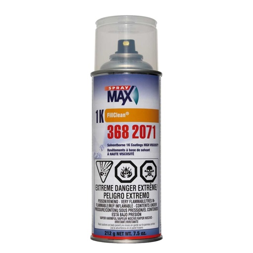 [3682071] SprayMax 1K Empty FillClean Solventborne Aerosol - High Viscosity 