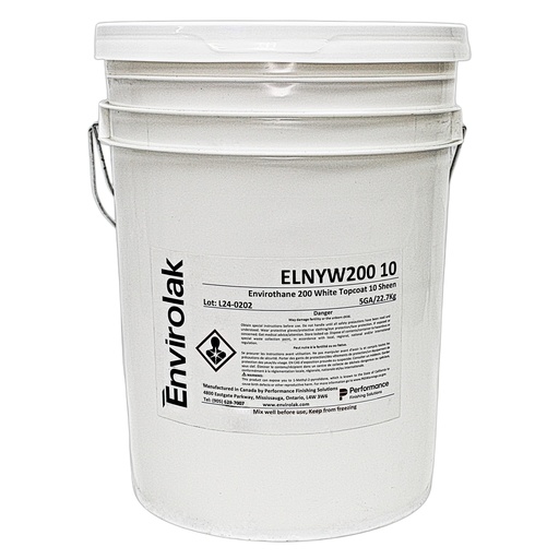 [ELNYW200 10-5G] Envirothane 200 White Topcoat, 10 Sheen 