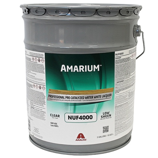 [NUF4000 PA5GA] Amarium Pre-Catalyzed Self-Seal Water White Lacquer-Matte-