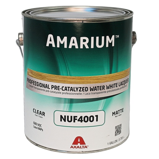 [NUF4001 CN1GA] Amarium Pre-Catalyzed Self Seal Water White Lacquer-Matte