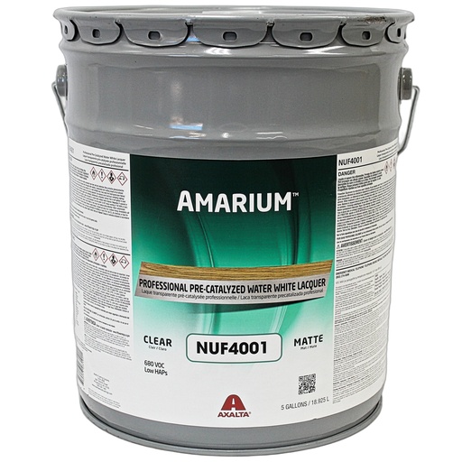 [NUF4001 PA5GA] Amarium Pre-Catalyzed Self Seal Water White Lacquer-Matte