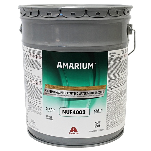 [NUF4002 PA5GA] Amarium Pre-Catalyzed Self Seal Water White Lacquer-Satin