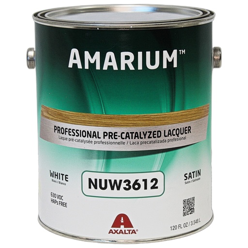 [NUW3612 CNSGA] Amarium Premium Pre-Catalyzed White Lacquer - Satin
