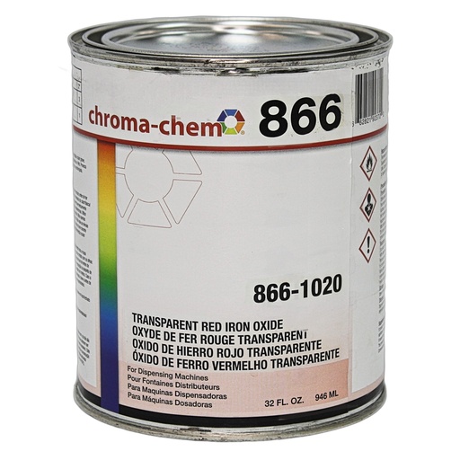 [866-1020 TRO-1Qt] Trans. Red Oxide(1Qt)