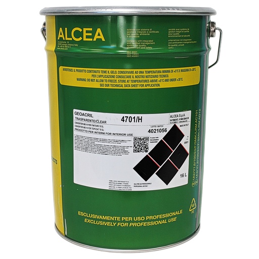 [4701 H 16L] Alcea WB 1K Converter Topcoat, 10 Sheen 