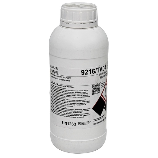 [9216 TA04 1L] Alcolor Blue Water/Solvent Concentrate